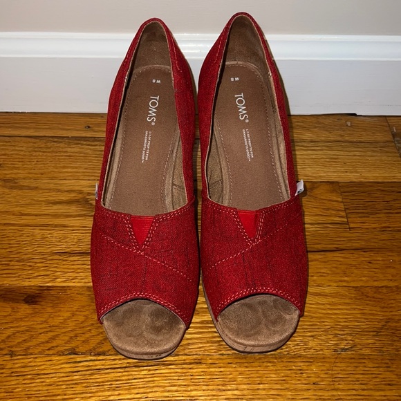 TOMS Women's Classic Espadrille Wedge Sandal - Picture 2 of 7